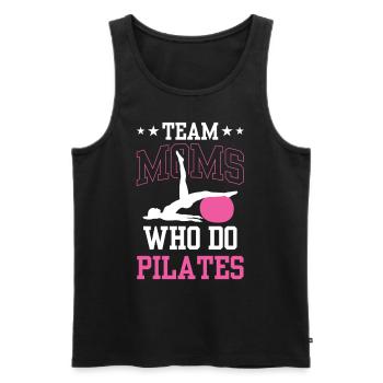 Team Mothers The Pilates Make Mom Mom MomMy - Men's Premium Organic Tank Top - black - Front - Michal (187cm)