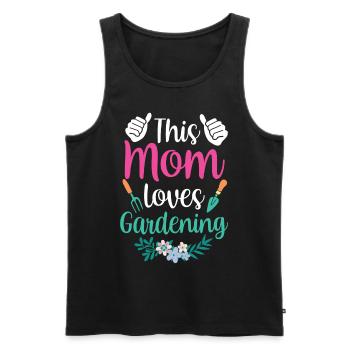 This Mom Loves Gardening Mom Garden - Men's Premium Organic Tank Top - black - Front - Michal (187cm)