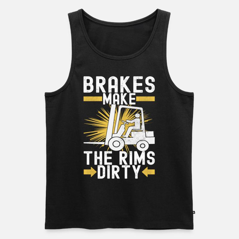 Gabelstapler Gabelstaplerfahrer - Männer Premium Bio Tank Top - Schwarz
