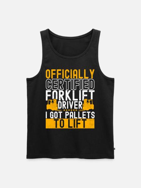 Gabelstapler Gabelstaplerfahrer - Männer Premium Bio Tank Top - Schwarz