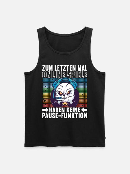 Gaming Gamer - Männer Premium Bio Tank Top - Schwarz