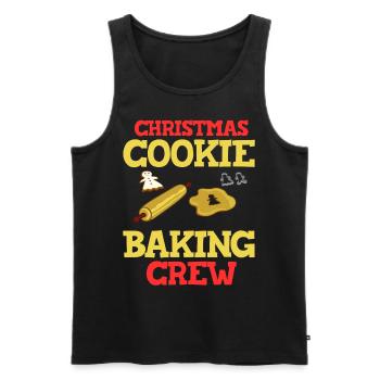 Christmas Baking Cookies Cookies Gingerbread - Men's Premium Organic Tank Top - black - Front - Michal (187cm)