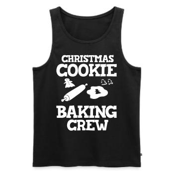 Christmas Baking Cookies Cookies Gingerbread - Men's Premium Organic Tank Top - black - Front - Michal (187cm)