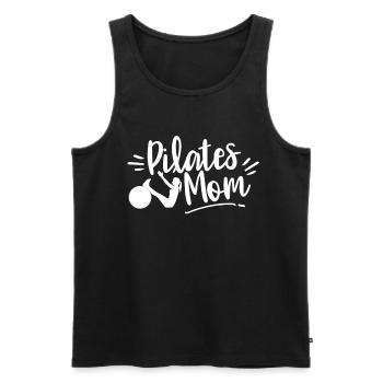 Pilates Mom MomMy Lover - Men's Premium Organic Tank Top - black - Front - AI Model Male 178 light (178cm)
