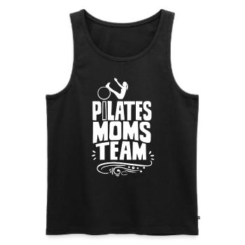 Pilates-Mütter-Team Pilates Mutter Mama Mami - Männer Premium Bio Tank Top - Schwarz - Vorne - Michal (187cm)