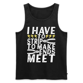 Electrician Electronics Technician - Men's Premium Organic Tank Top - black - Front - Michal (187cm)