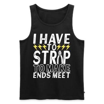 Electrician Electronics Technician - Men's Premium Organic Tank Top - black - Front - Michal (187cm)