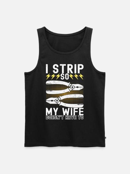 Electrician Electronics Technician - Men's Premium Organic Tank Top - black