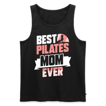 Meilleure mère de Pilates jamais amoureuse de maman - Débardeur bio Premium Homme - noir - Devant - Michal (187cm)
