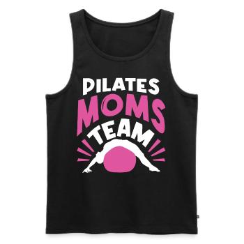 Pilates-Mütter-Team Pilates Mutter Mama Mami - Männer Premium Bio Tank Top - Schwarz - Vorne - Michal (187cm)