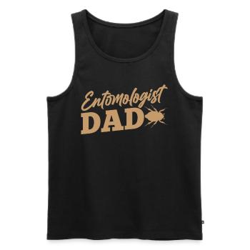 Entomologist Papa Insects Entomology Profession Team - Men's Premium Organic Tank Top - black - Front - Michal (187cm)