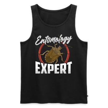 Expert in Entomology Profession Entomologist Insects - Men's Premium Organic Tank Top - black - Front - Michal (187cm)