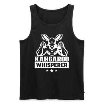 Kangaroo Whisperer Kangaroo Kangaroo Animal - Men's Premium Organic Tank Top - black - Front - AI Model Male 178 light (178cm)