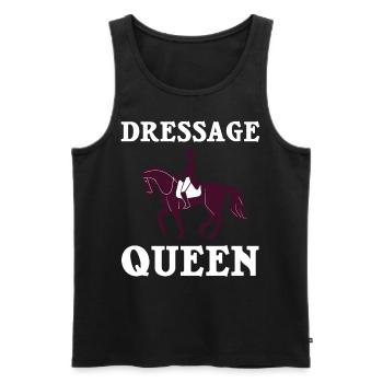 Dressage Équitation Équitation Dressage - Débardeur bio Premium Homme - noir - Devant - Michal (187cm)