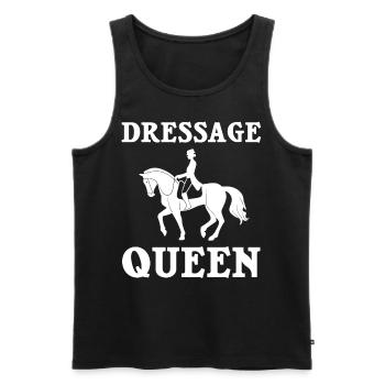 Dressage Équitation Équitation Dressage - Débardeur bio Premium Homme - noir - Devant - Michal (187cm)