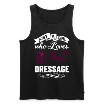 Dressage Équitation Équitation Dressage - Débardeur bio Premium Homme - noir - Devant - Michal (187cm)