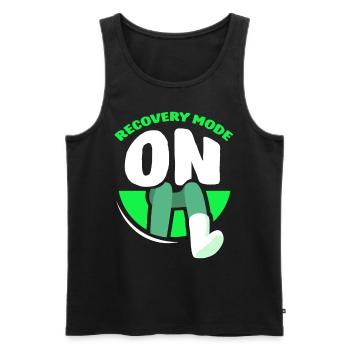 Recovery Mode A Surviving Patient Recover - Men's Premium Organic Tank Top - black - Front - AI Model Male 178 light (178cm)