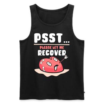 psst please let me get well again - Men's Premium Organic Tank Top - black - Front - Michal (187cm)