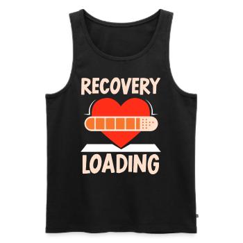 Recovery Load Survivor Recover Patient - Men's Premium Organic Tank Top - black - Front - AI Model Male 178 light (178cm)