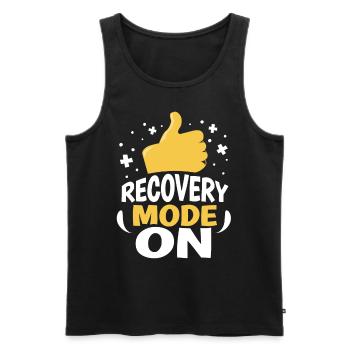 Recovery Mode A Surviving Patient Recover - Men's Premium Organic Tank Top - black - Front - AI Model Male 178 light (178cm)