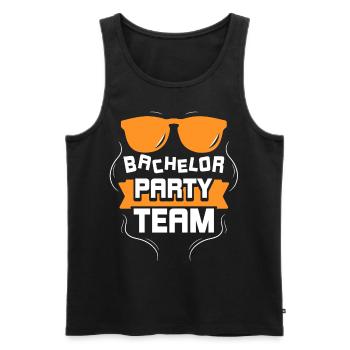 Junggesellenabschied Team Braut Junggeselle - Männer Premium Bio Tank Top - Schwarz - Vorne - Michal (187cm)