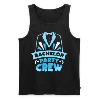 Bachelor Party Party Team Bachelor - Men's Premium Organic Tank Top - black - Front - AI Model Male 178 light (178cm)