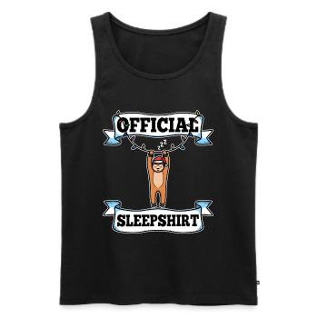 Official sleepshirt christmas - Männer Premium Bio Tank Top - Schwarz - Vorne - Michal (187cm)