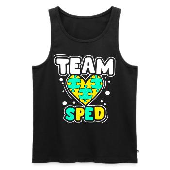 Team Special Education Teacher Special Education Profession - Men's Premium Organic Tank Top - black - Front - Michal (187cm)