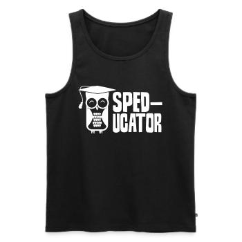 Sped-Ucator Profession Special Education Special Education - Men's Premium Organic Tank Top - black - Front - Michal (187cm)