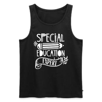 Special Education Expert Teacher Special Education Teacher - Men's Premium Organic Tank Top - black - Front - Michal (187cm)