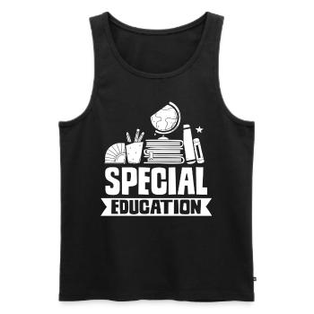 Sonderpädagogik Beruf Lehrer Sonderpädagoge - Männer Premium Bio Tank Top - Schwarz - Vorne - AI Model Male 178 light (178cm)