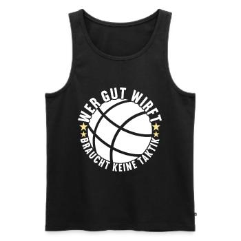 Boule Boulespieler - Männer Premium Bio Tank Top - Schwarz - Vorne - Michal (187cm)