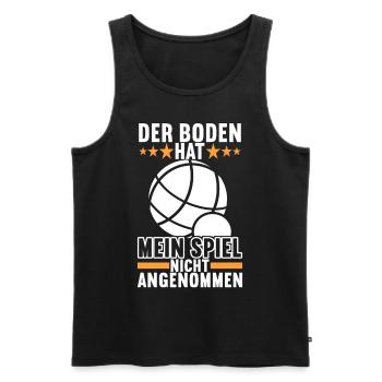 Boule Boulespieler - Männer Premium Bio Tank Top - Schwarz - Vorne - Michal (187cm)