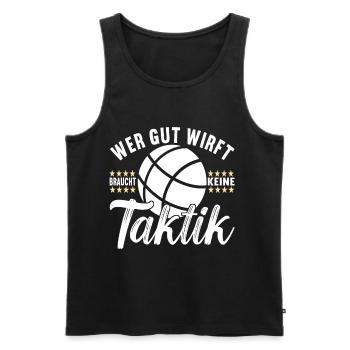 Boule Boulespieler - Männer Premium Bio Tank Top - Schwarz - Vorne - Michal (187cm)
