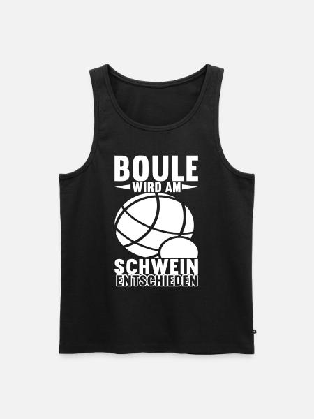 Boule Boulespieler - Männer Premium Bio Tank Top - Schwarz