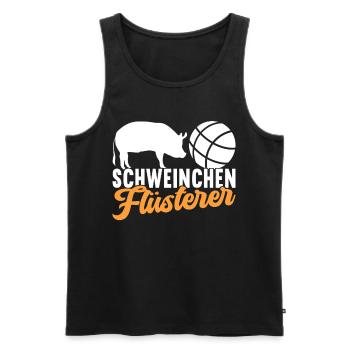 Boule Boulespieler - Männer Premium Bio Tank Top - Schwarz - Vorne - Michal (187cm)