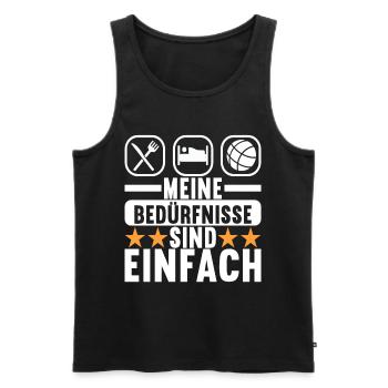 Boule Boulespieler - Männer Premium Bio Tank Top - Schwarz - Vorne - Michal (187cm)