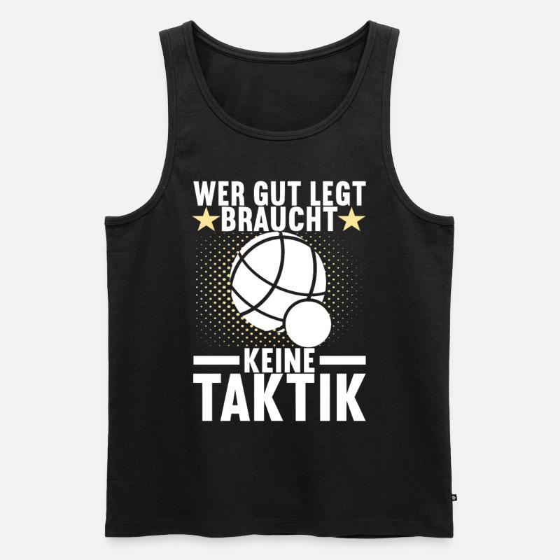 Boule Boulespieler - Männer Premium Bio Tank Top - Schwarz