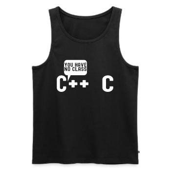 Programmer Computer Scientist - Men's Premium Organic Tank Top - black - Front - Michal (187cm)