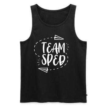 Team Special Education Profession Teacher Special Education Teacher - Men's Premium Organic Tank Top - black - Front - Michal (187cm)