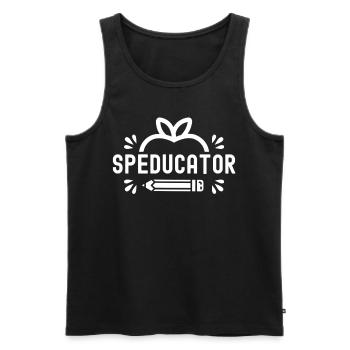 Speducator Special Education Special Education Teacher - Men's Premium Organic Tank Top - black - Front - Michal (187cm)