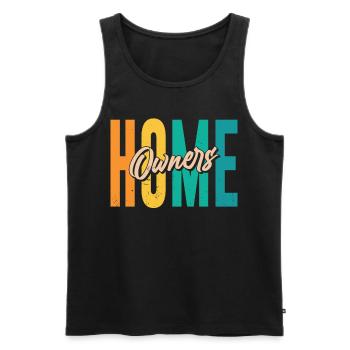 Hauseigentümer Hausherr Hausbesitzer Haus - Männer Premium Bio Tank Top - Schwarz - Vorne - Michal (187cm)