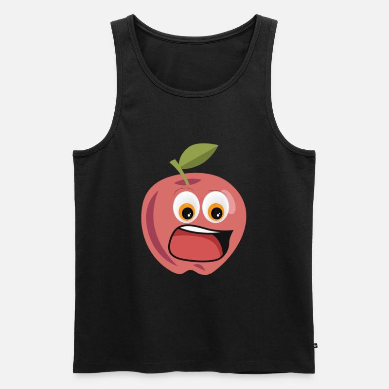 Apfel Kostüm - Männer Premium Bio Tank Top - Schwarz