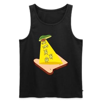 Avocado Toast - Männer Premium Bio Tank Top - Schwarz - Vorne - Michal (187cm)