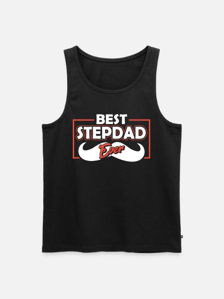 Best Stepfather Ever Stepdad Stepdad - Men's Premium Organic Tank Top - black