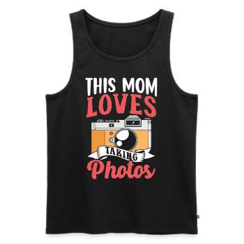Diese Mutter Liebt Es Fotos Zu Machen Fotografie - Männer Premium Bio Tank Top - Schwarz - Vorne - Michal (187cm)