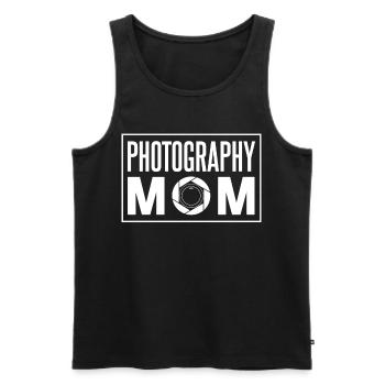 Photographer Mama Photography Mother Camera - Men's Premium Organic Tank Top - black - Front - Michal (187cm)