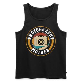 Fotografin Mutter Fotografie Kamera Mama - Männer Premium Bio Tank Top - Schwarz - Vorne - Michal (187cm)