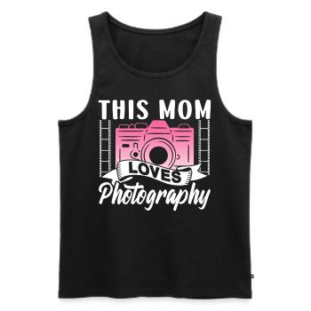 Diese Mutter Liebt Die Fotografie Mama Fotografin - Männer Premium Bio Tank Top - Schwarz - Vorne - Michal (187cm)
