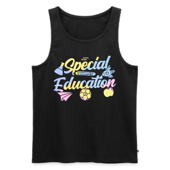 Sonderpädagogik Beruf Lehrer Sonderpädagoge - Männer Premium Bio Tank Top - Schwarz - Vorne - AI Model Male 178 light (178cm)